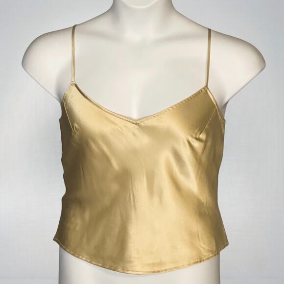 Vintage 90s Kay Unger NY Silk Skirt Suit Size 14 3pc Set Champagne Gold Brocade - Picture 9 of 13